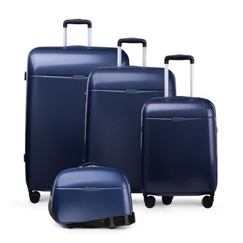 PUCCINI Zestaw WALIZEK Podróżnych + Kuferek PC Poliwęglan Polikarbon 4w1 - PUCCINI