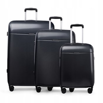 PUCCINI Zestaw WALIZEK Podróżnych PC Poliwęglan Polikarbon 3w1 PC052 8 - PUCCINI