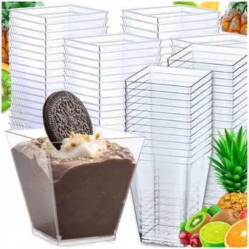 PUCHARKI DO DESERÓW LODÓW POJEMNIKI KUBECZKI SŁOICZKI NA MINI DESERY 120ml - MFINDS