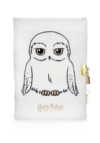 Puchaty Pamiętnik na kłódkę Harry Potter Sowa Hedwiga 80k w linie Notes A5