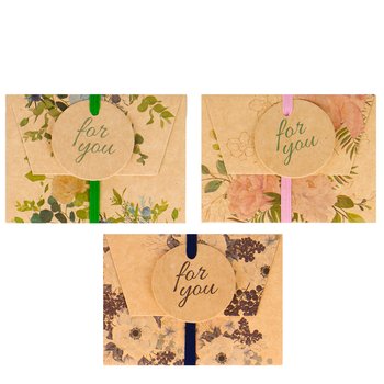 Pudełka Na Karty I Gotówkę, Kraft, 3 Szt. - incood