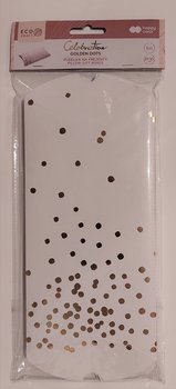 Pudełka na prezenty Golden Dots, zestaw 3 sztuki - 21 x 10 cm, 2 sztuki 15 x 8 cm - Happy Color