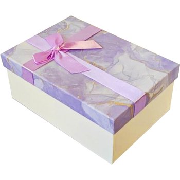 Pudełko 21x14x8cm fioletowe - GIFTTOP