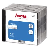 Pudełko CD standard 10 szt., transparentne/czarne