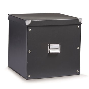 Pudełko do przechowywania ZELLER, czarne, 34x33x32 cm - Zeller