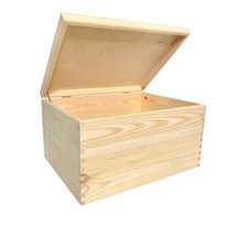 Pudełko Drewniane 40x30x22cm SKRZYNKA Z WIEKIEM