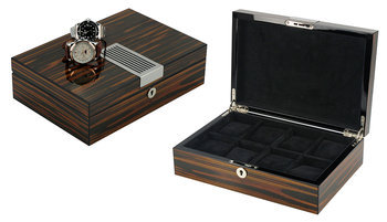 Pudełko Drewniane Szkatułka Etui Na 8 Zegarków Piękne Wykonanie - DSTrade