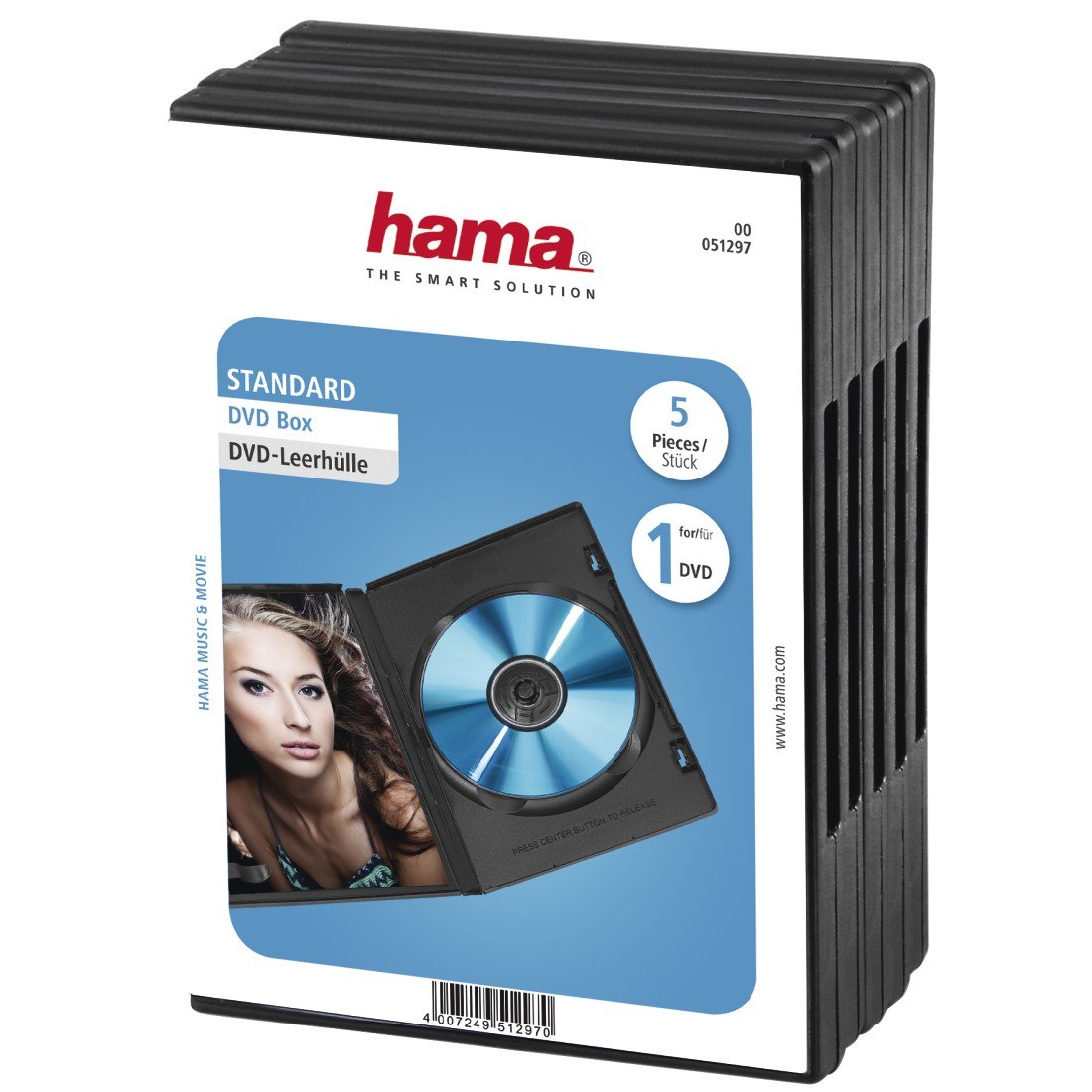 PUDEŁKO DVD CZARNE -5PAK