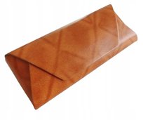PUDEŁKO ETUI POKROWIEC NA OKULARY BRĄZOWE W STYLU VINTAGE EMIGMAT