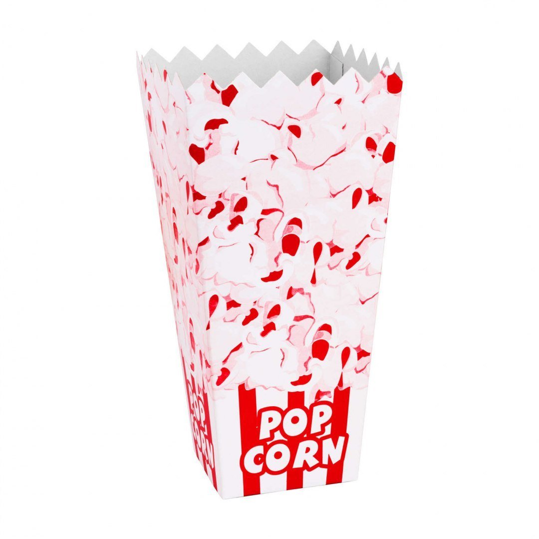 Zdjęcia - Pojemnik na żywność Popcorn Hour Pudełko kartonik na PopCorn 7x22x10.5cm DUŻY 1.7L 100szt. 