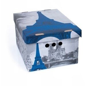Pudełko kartonowe ozdobne dekoracyjne do szafy Paris A4 - DekorHome