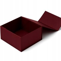 Pudełko magnetyczne 200x200x90 bordowe Ozdobne Na Magnes Prezentowe