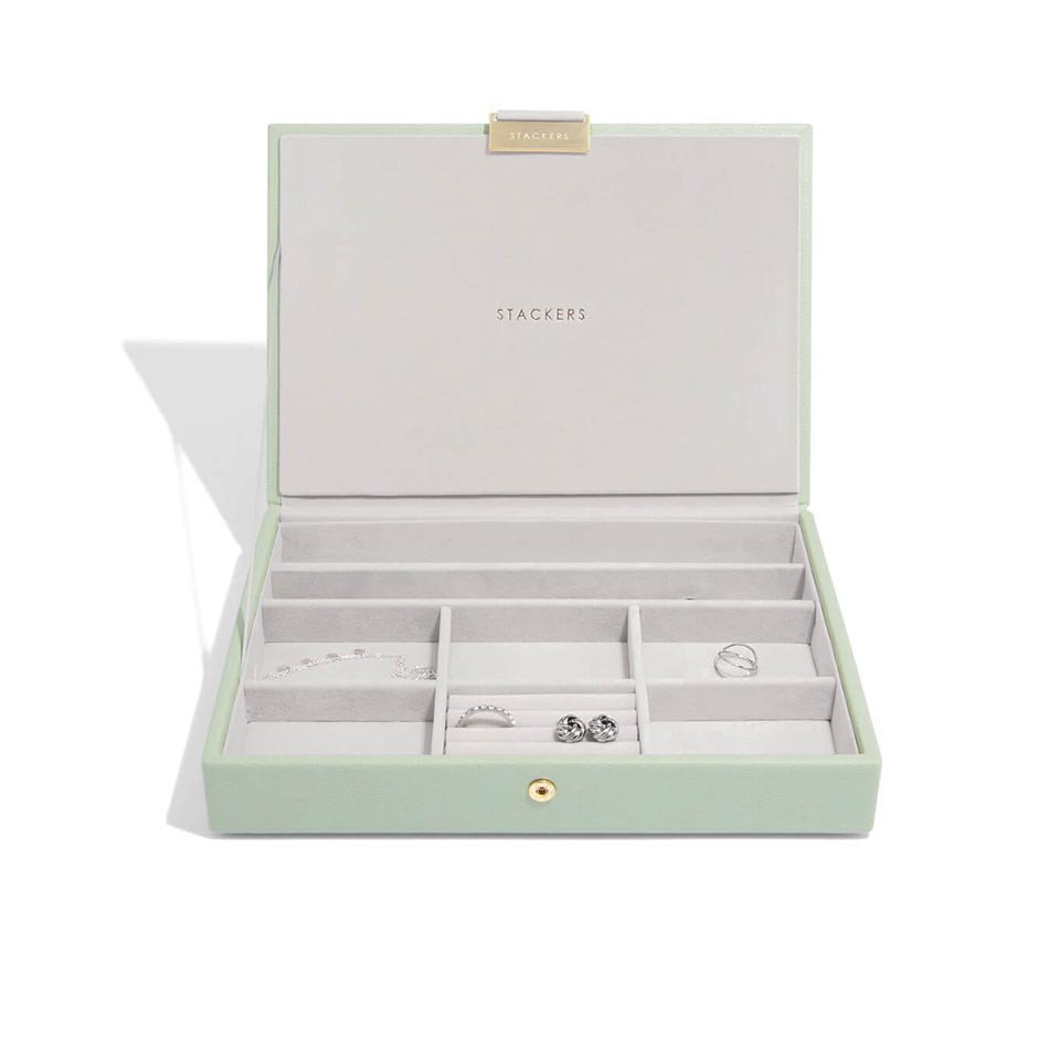Фото - Скринька для прикрас Classic Pudełko na biżuterię z pokrywką pojedyncze   Stackers (zielone)