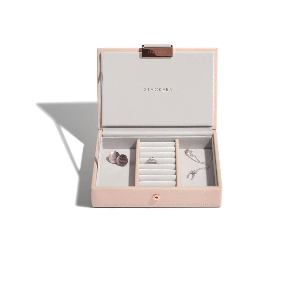 Zdjęcia - Kuferek na biżuterię Pudełko na biżuterię z pokrywką  Mini Stackers(różowe + różowe złoto)
