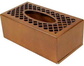 Pudełko na chusteczki, brązowy, 25x13x9,5 cm - Pigmejka