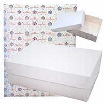 Pudełko na ciasto 10sztuk karton na tort opakowanie chrzest wesele 42x32x13