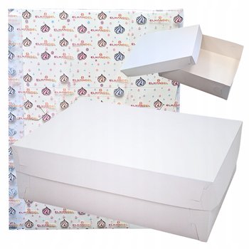 Pudełko na ciasto 10sztuk karton na tort opakowanie chrzest wesele 42x32x13 - Elhandel