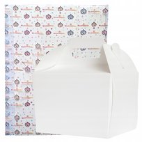 Pudełko na ciasto 10sztuk opakowanie karton na tort chrzest wesele 28x28x12