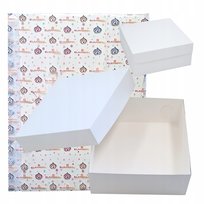 Pudełko na ciasto 10sztuk opakowanie karton na tort chrzest wesele 32x32x14