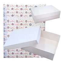 Pudełko na ciasto 10sztuk opakowanie karton na tort chrzest wesele 46x35x13