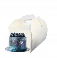 Pudełko na ciasto chrzest wesele karton na tort opakowanie 28x28x12cm biały