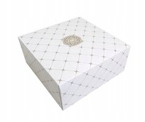 Pudełko na ciasto chrzest wesele karton na tort opakowanie 30x30x12 cm