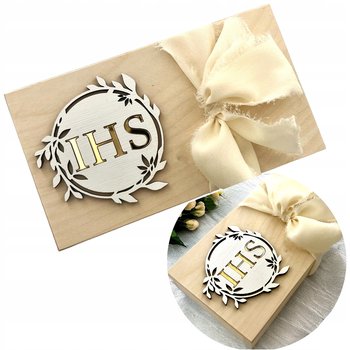 Pudełko na pieniądze Pamiątka Pierwszej Komunii Świętej personalizowane - Decoresca