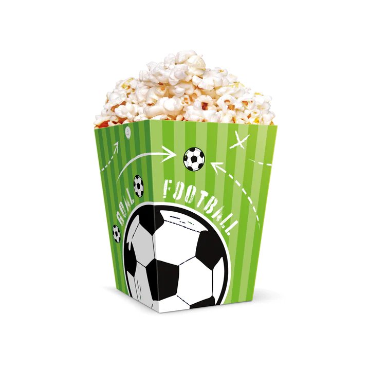 Фото - Творчість і рукоділля Popcorn Hour Pudełko na popcorn Football 12,5x8,5cm 6szt. 