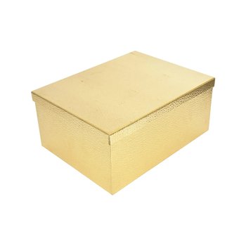 Pudełko ozdobne prostokątne 11101004 - złote-P4-10, 25*18*10.5cm - Inna marka