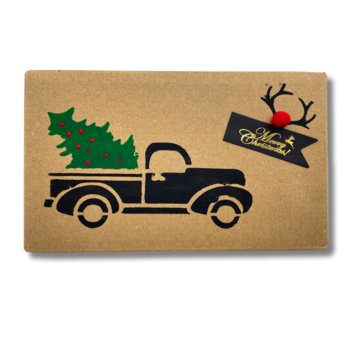 PUDEŁKO OZDOBNE ŚWIATECZNE UPOMINKOWE GOTOWE NA PREZENT - AUTO Z CHOINKA - Inna marka