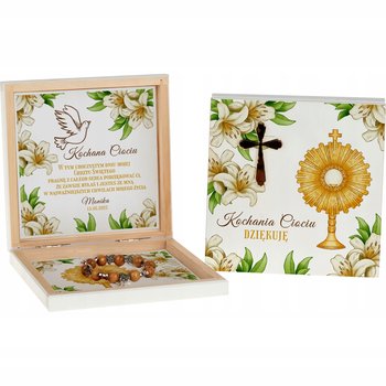 Pudełko Podziękowania Różaniec Chrzest Prezent Y2 - Inna marka