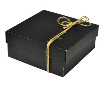 Pudełko prezentowe czarne  21x21x9 - Eterno