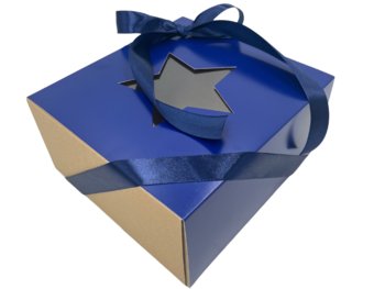 Pudełko Prezentowe Obwoluta Święta Gwiazdka Granat - AMD Gifts