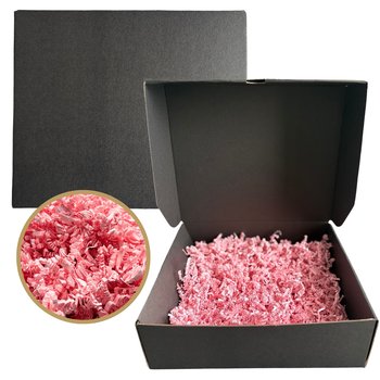 Pudełko Prezentowe Ozdobne Czarne 280x240x90 na Prezent Wypełniacz Zestaw