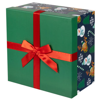 Pudełko Prezentowe, Santa's Factory, Pattern Kokarda, Rozmiar XL - Empik