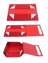 Pudełko Prezentowe Składane 28,2X20,2X9,2Cm Czerwony