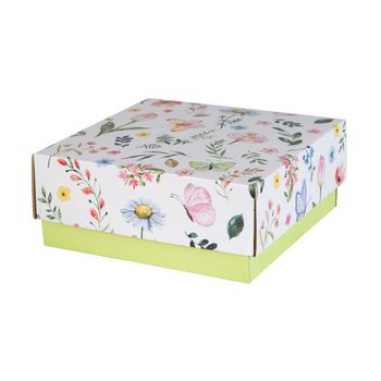 Pudełko prezentowe zielone kwiaty 10 szt / Paxit - Inna marka