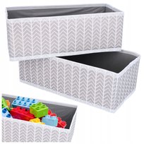 Pudełko Tekstylne Tekstylny Kosz Do Przechowywania Na Bieliznę Zestaw X2