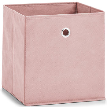 Pudełko tekstylne, ZELLER, 28x28x28 cm, różowe - Zeller