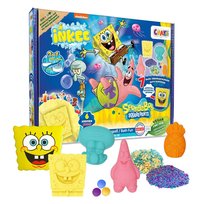 Pudełko upominkowe INKEE SPONGE BOB zestaw do kąpieli dla dzieci - 7 dodatków do kąpieli dla dzieci, kulki do kąpieli Spongebob i sole do kąpieli dla dzieci z olejem z awokado + akcesoria Inna marka