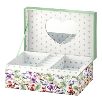 Pudełko z lusterkiem Look Kwiaty 18 x 11 x 7,5 cm AMBITION - Ambition