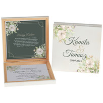 Pudełko Zaproszenie Dla Rodziców Ślub S Zielone Z2