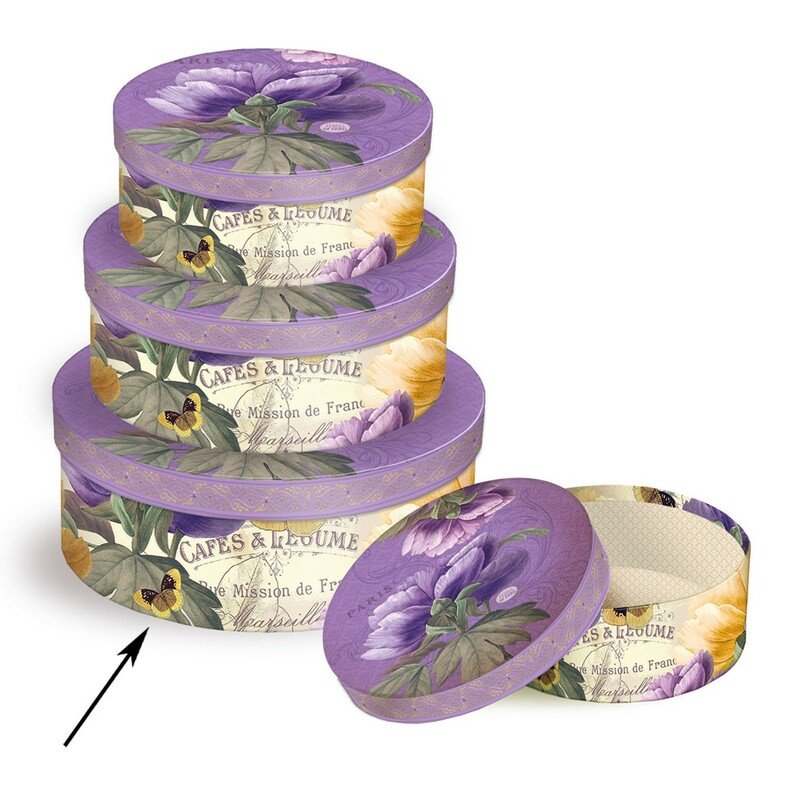 Pudełko Zdobne Okrągłe 23Cm 2155 Argus Petals Of Paris Inna marka