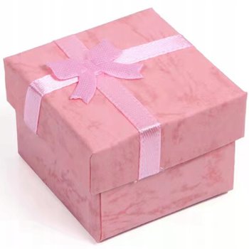 Pudełko Zodobne Na Biżuterię 5Cm X 5Cm Różowy - JAMKO