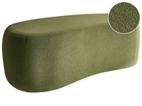 Puf BAYARD Boucle Zielony 115 cm 56 cm 43 cm Beliani