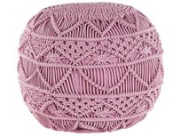 Puf BELIANI Kayseri, różowy, 40 cm Beliani