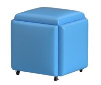 Pufa 5W1 Zestaw Smart 5 Sztuk  Stołek Niebieska Perfectlife