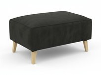 Pufa Aida skandynawska czarna - wygodna i stylowa do salonu