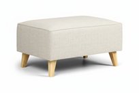 Pufa Aida skandynawska szara - wygodna i stylowa do salonu