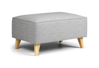 Pufa Aida skandynawska szara - wygodna i stylowa do salonu